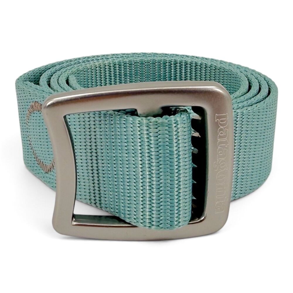Patagonia Tech Web Belt Forged Aluminum Bottle Opener One Size Aqua Stone